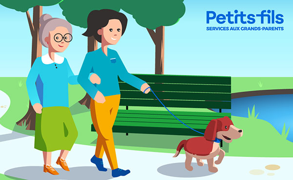 Accompagnement à la promenade - Petits-fils