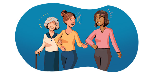 Fonds de soutien Bras dessus bras dessous - Petits-fils